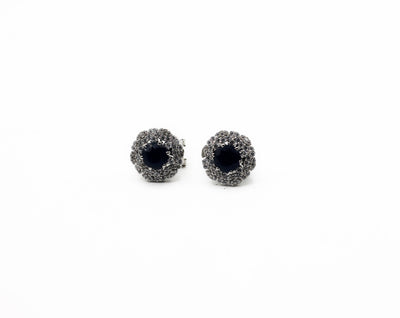 Obsidian Blue Studs