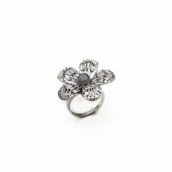 Lily Bloom Silver Ring