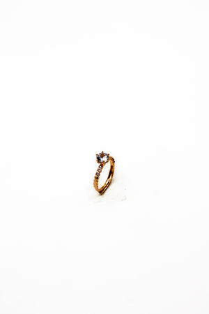 Flora Solitaire Ring