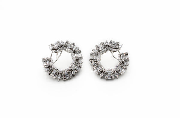 Crystal Swirl Earrings
