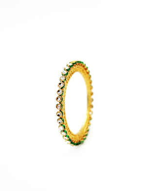 Enamel Polki Bangle