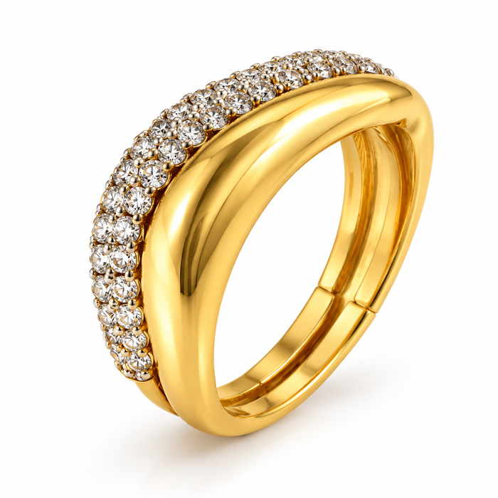 Golden Duo Ring