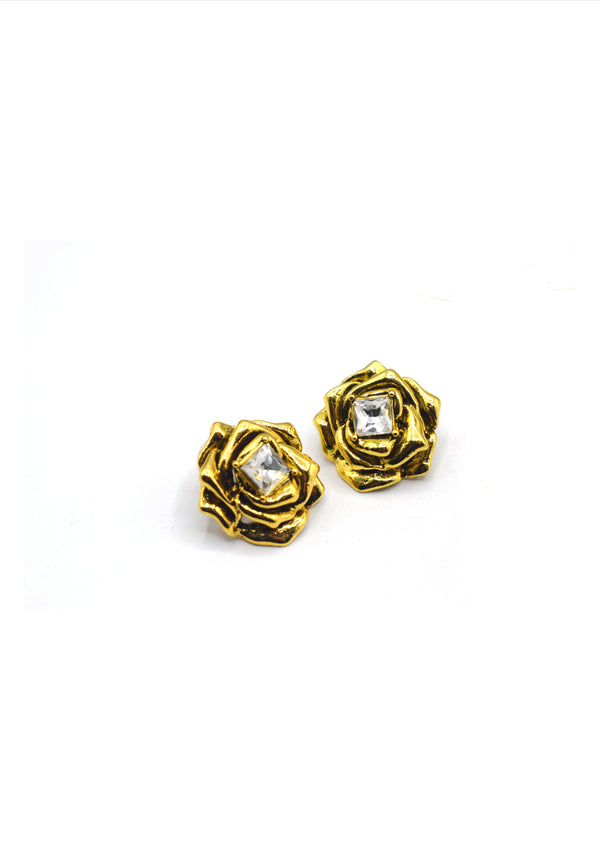 Rose Crystal Stud