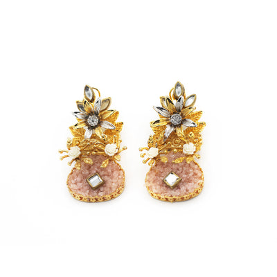 Crushed Gem Earrings