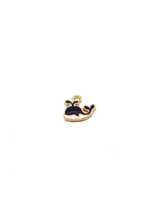 Black Whale Charm