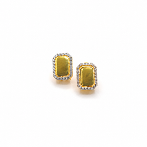 Golden Polki Studs