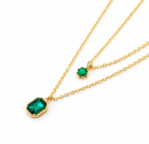 Zircon Layered Necklace