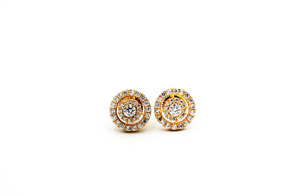 Zircon Wheel Earrings