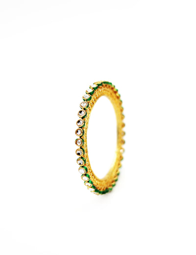 Enamel Polki Bangle