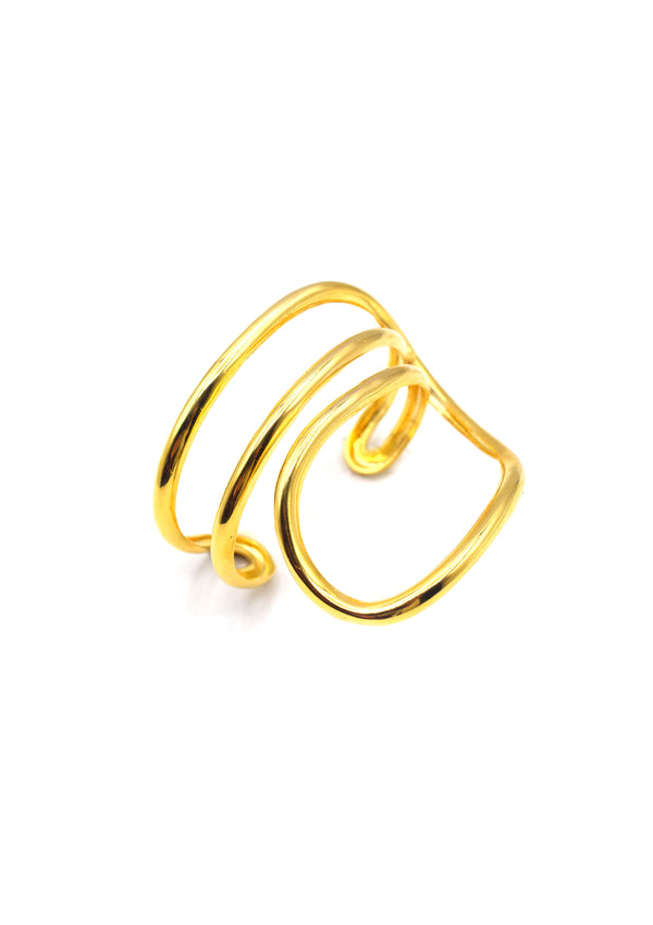 Intertwined Wave Cuff